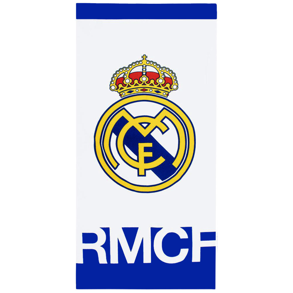 Real Madrid CF White Towel - Shop Towels At Gift Moments - 1
