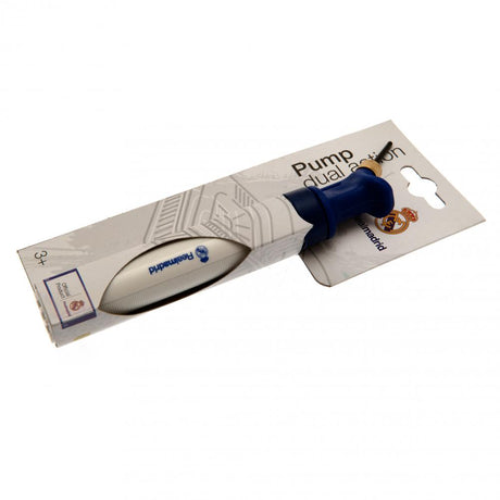 Real Madrid FC White Dual Action Football Pump: 3 - Balls By Real Madrid