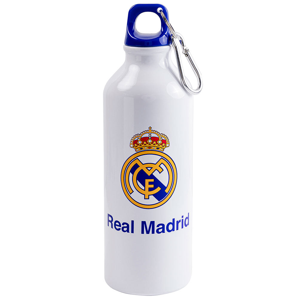 Real Madrid CF Aluminium Drinks Bottle - Shop Water Bottles At Gift Moments - 1