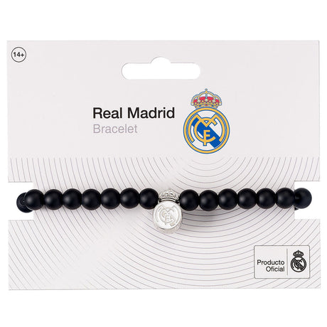 Real Madrid FC Black Bead Bracelet: 2 Bracelets By Real Madrid
