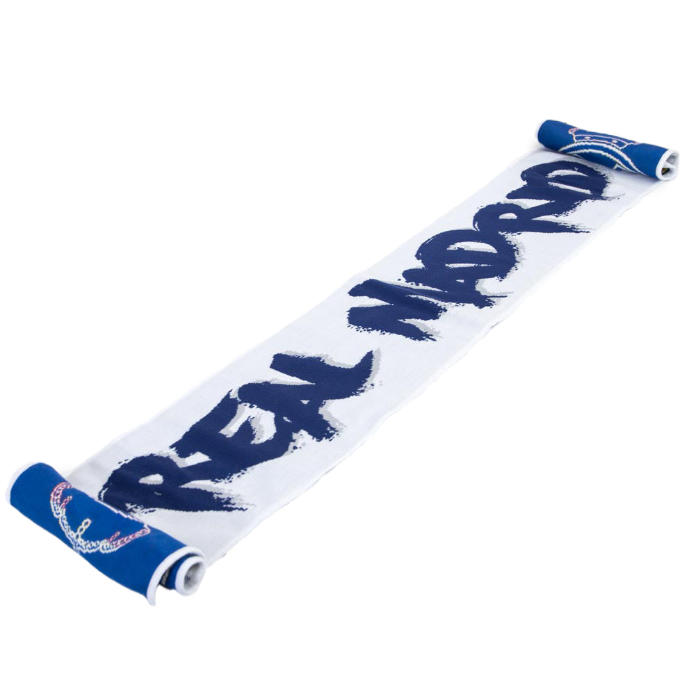 Real Madrid CF Cropped Logo Scarf - Shop Scarves At Gift Moments - 1