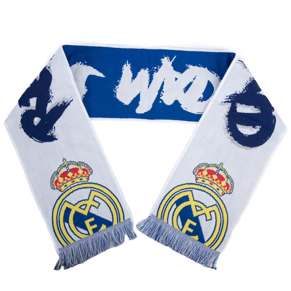 Real Madrid CF Cropped Logo Scarf - Shop Scarves At Gift Moments - 3
