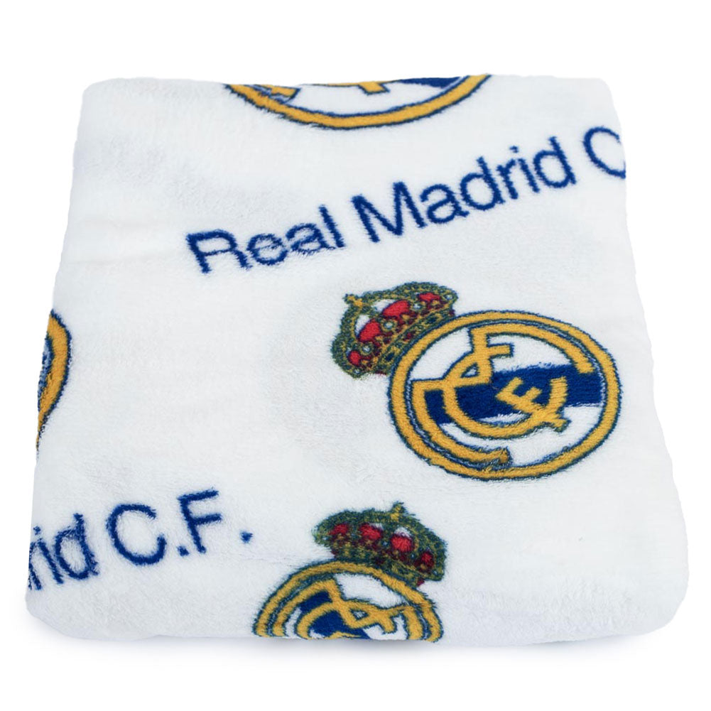 Real Madrid CF Multi Crest Fleece Blanket - Shop Blankets At Gift Moments - 2