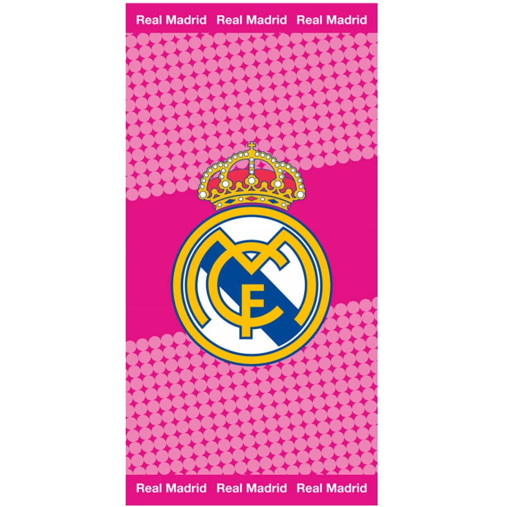 Real Madrid CF Pink Towel: 1 - Towels By Barcelona