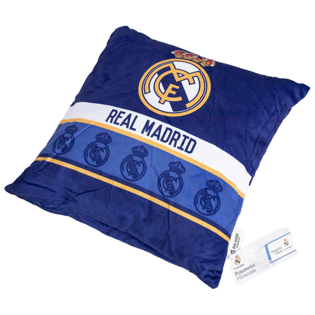 Real Madrid CF Velvet Feel Cushion - Shop Cushions At Gift Moments - 4