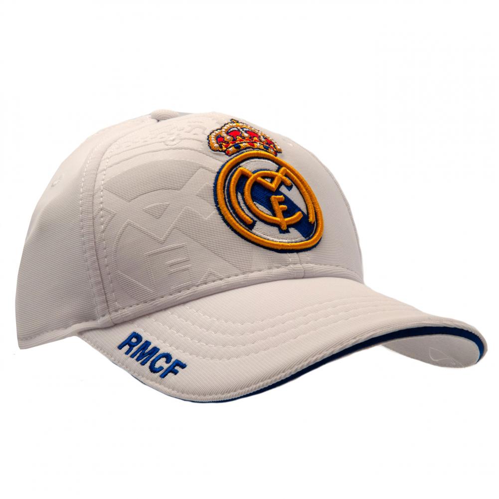 Real Madrid CF White Debossed Cap - Shop Caps & Hats At Gift Moments - 1
