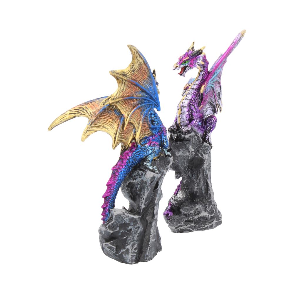 Realm Protectors Figurines Set of Two Fantasy Dragon Crystal Ornaments: 4 - Figures & Collectables By Gift Moments