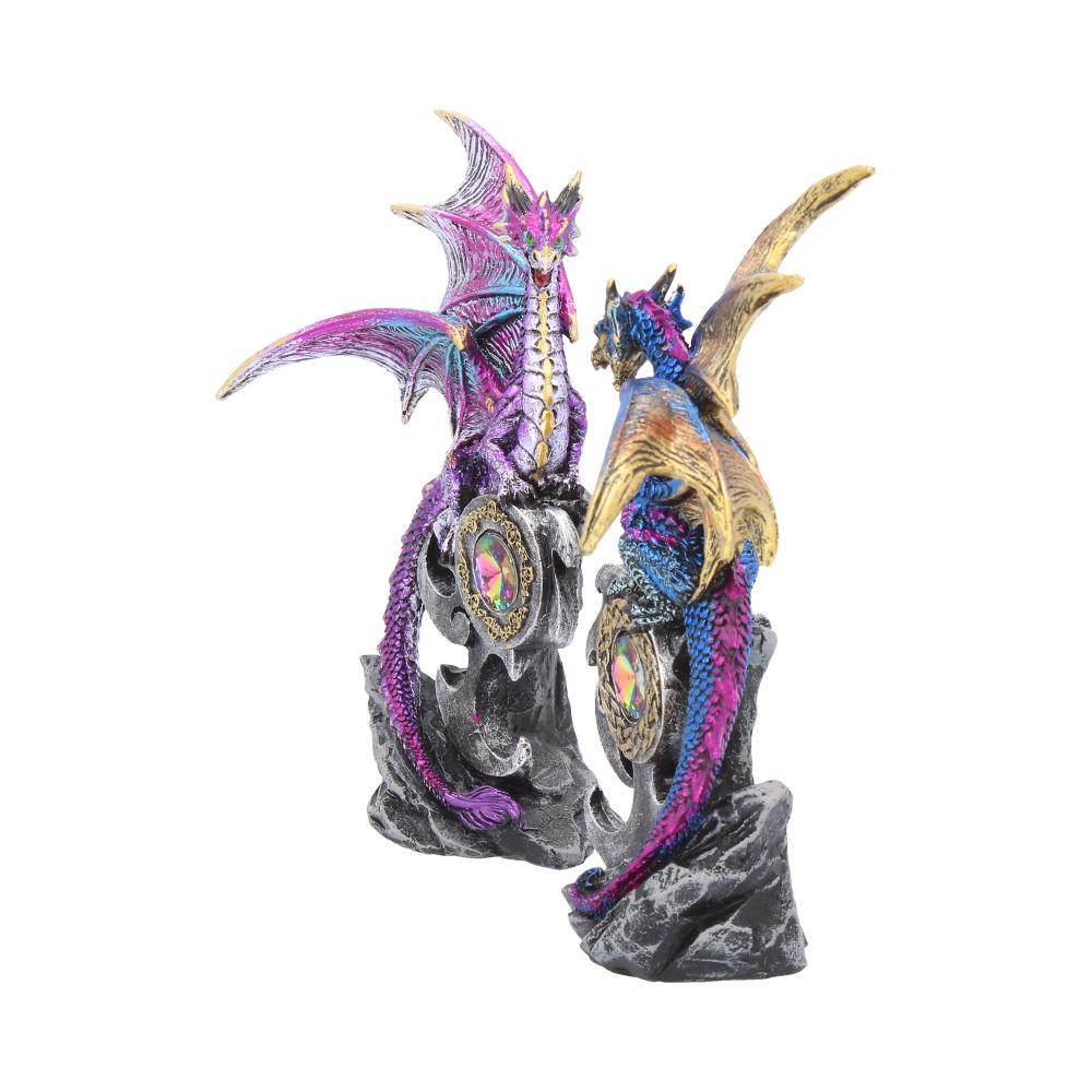 Realm Protectors Figurines Set of Two Fantasy Dragon Crystal Ornaments: 3 - Figures & Collectables By Gift Moments