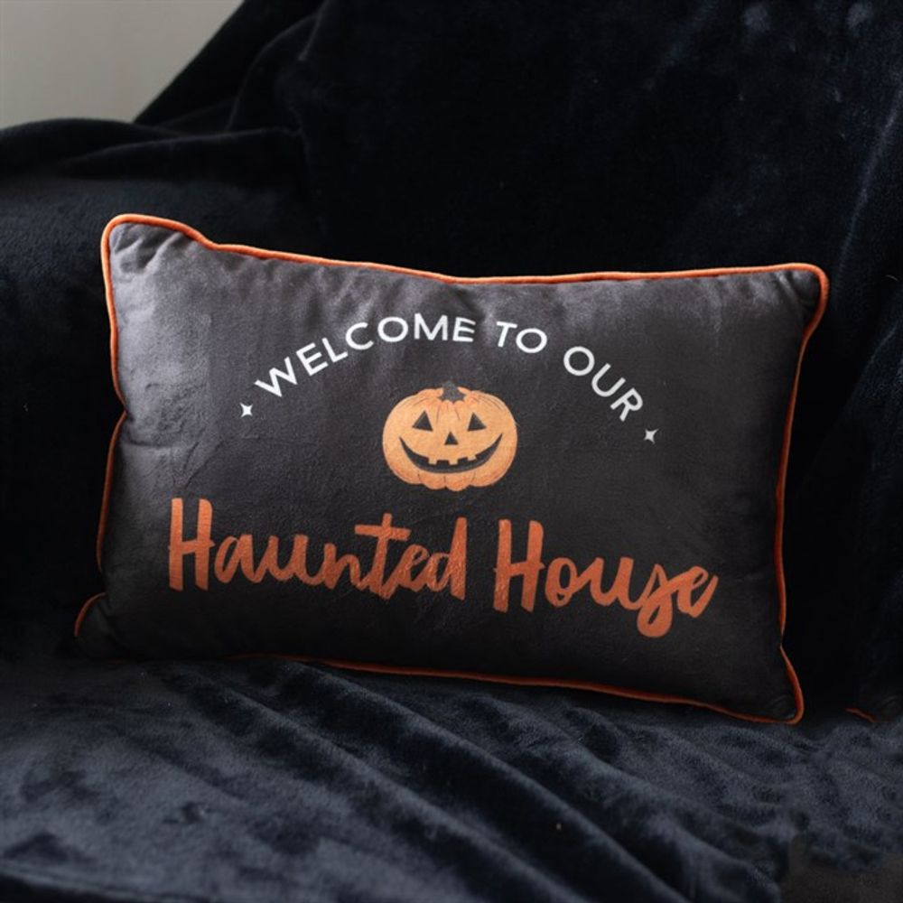 Haunted House Jack-o’-Lantern Cushion 40cm: 1 - Cushions By Gift Moments