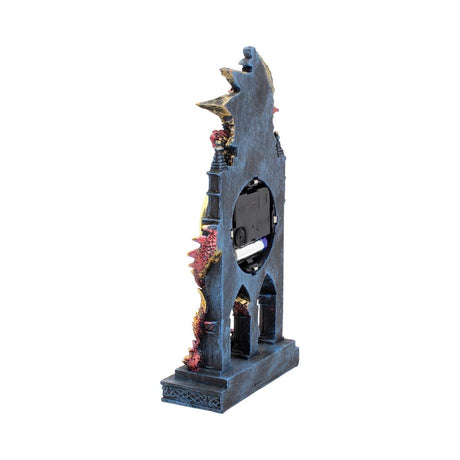 Red Dragon Gothic Fantasy Time Guardian Clock: 4 - Clocks By Gift Moments