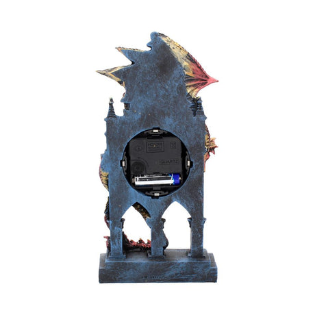 Red Dragon Gothic Fantasy Time Guardian Clock: 5 - Clocks By Gift Moments