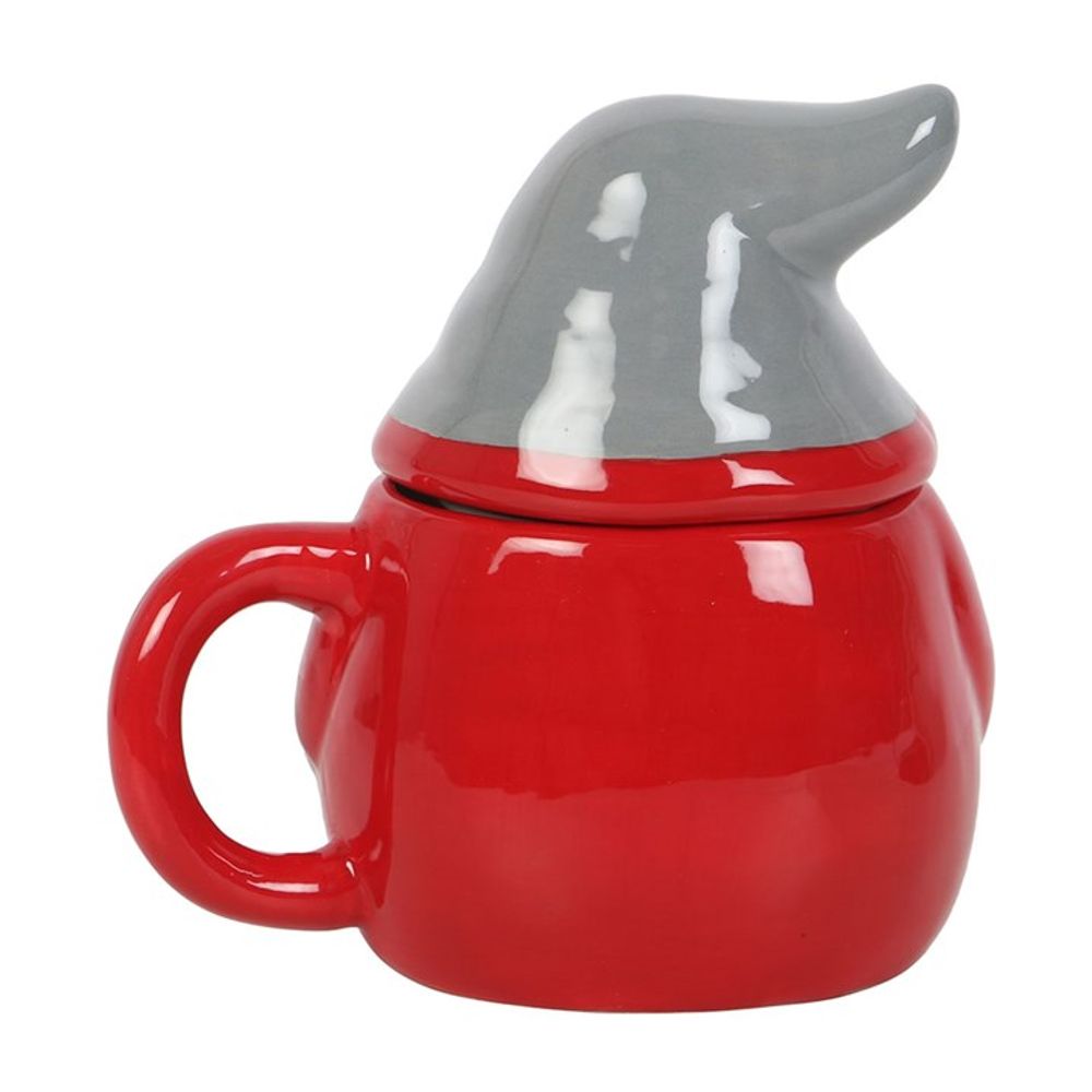 Red and Grey Gonk Lidded Mug: 4 - Mugs By Gift Moments