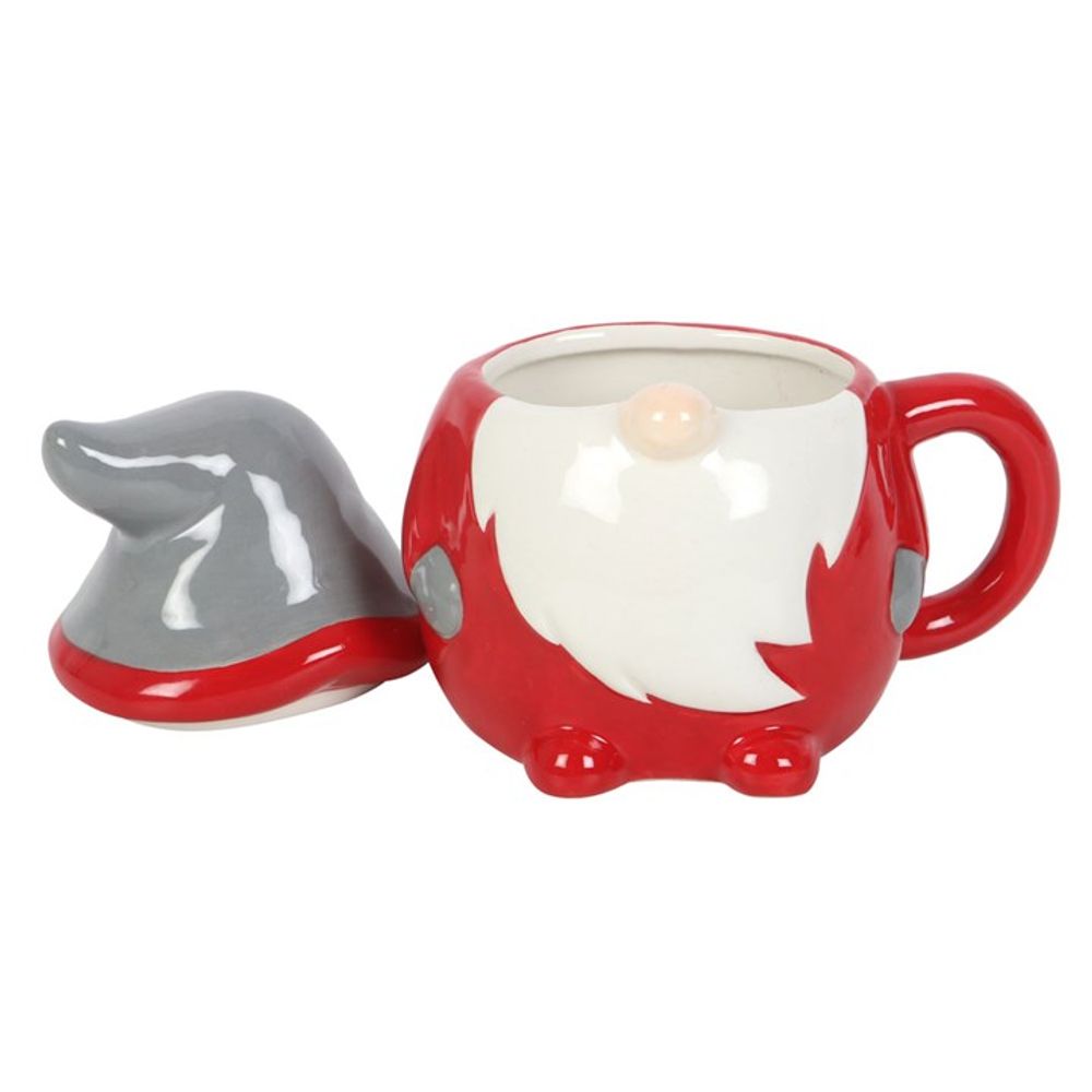 Red and Grey Gonk Lidded Mug: 2 - Mugs By Gift Moments