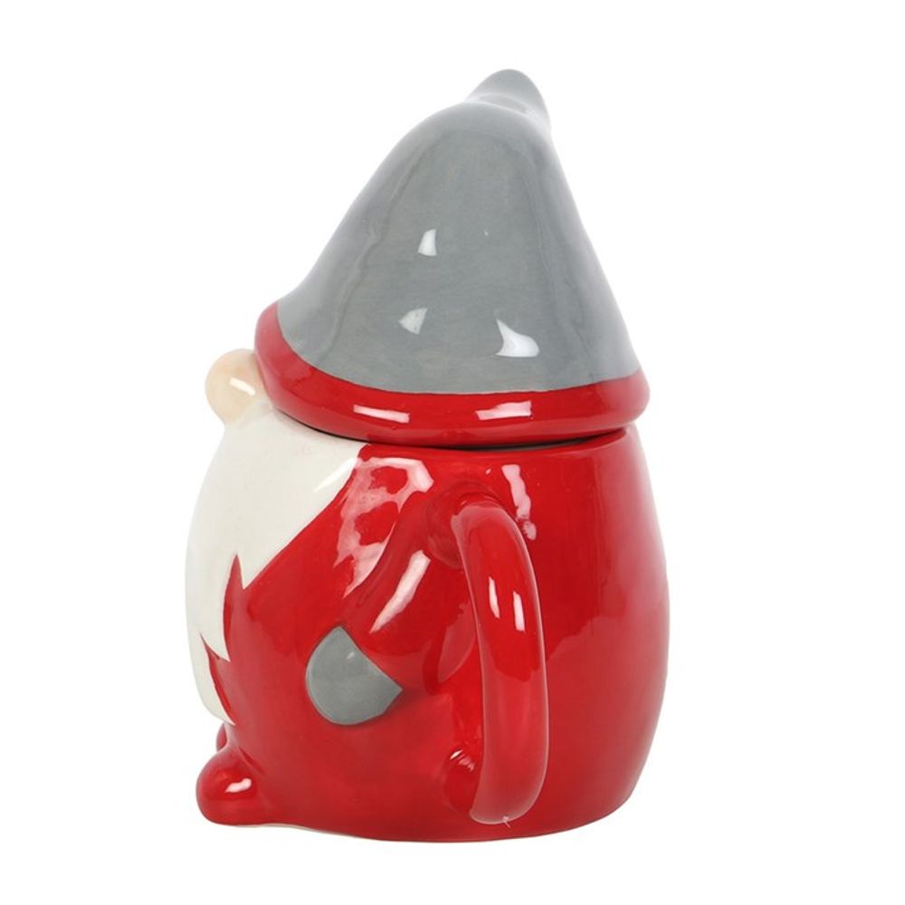 Red and Grey Gonk Lidded Mug: 3 - Mugs By Gift Moments
