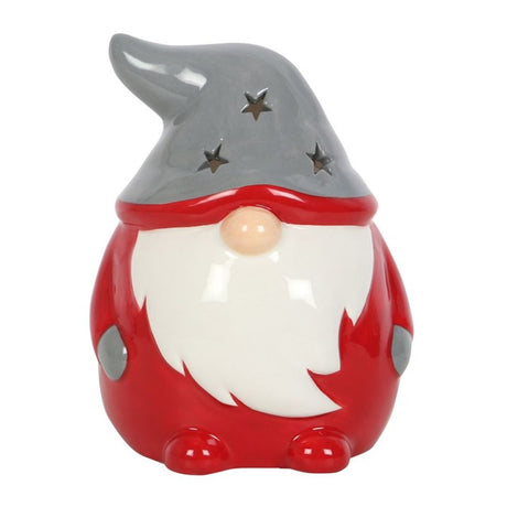 Red and Grey Gonk Tealight Holder: 1 - Candle Holders By Gift Moments