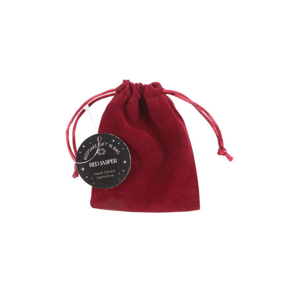 Red Jasper Star Crystal in Velvet Bag: 3 - By Gift Moments