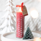 Red Vanilla Advent Tube Candle: 1 - Candles By Gift Moments