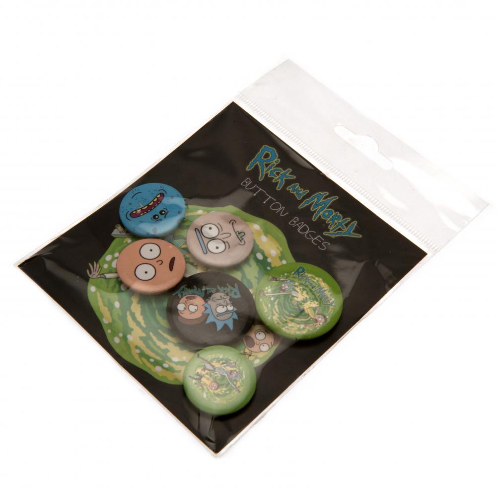Rick And Morty Button Badge Set: 3 - Badges By Rick And Morty