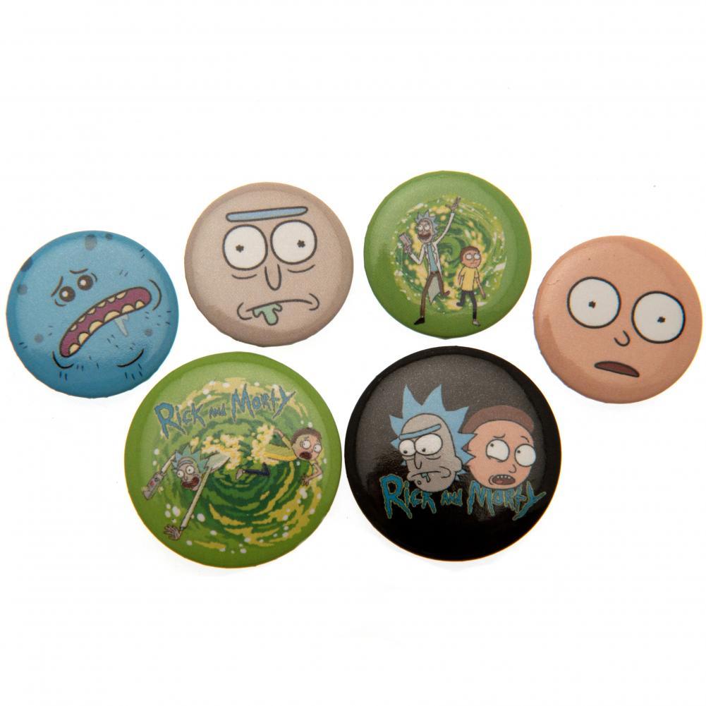 Rick And Morty Button Badge Set: 1 - Badges By Rick And Morty