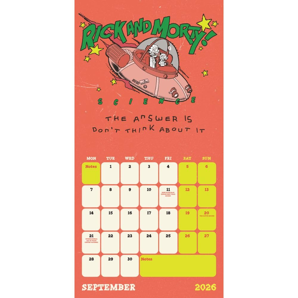 Rick And Morty Square Calendar 2026: 2 - Calendars By Rick And Morty