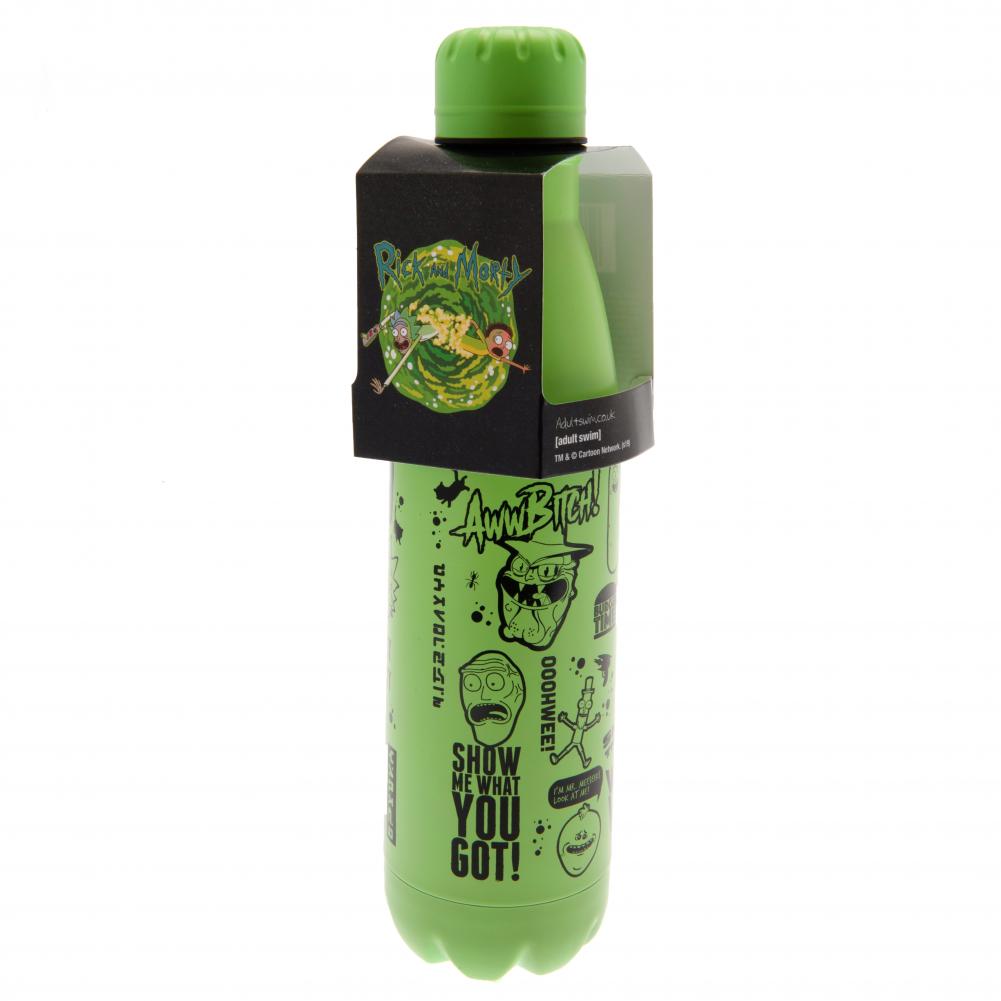 Rick And Morty Thermal Flask: 3 - Water Bottles By Rick And Morty