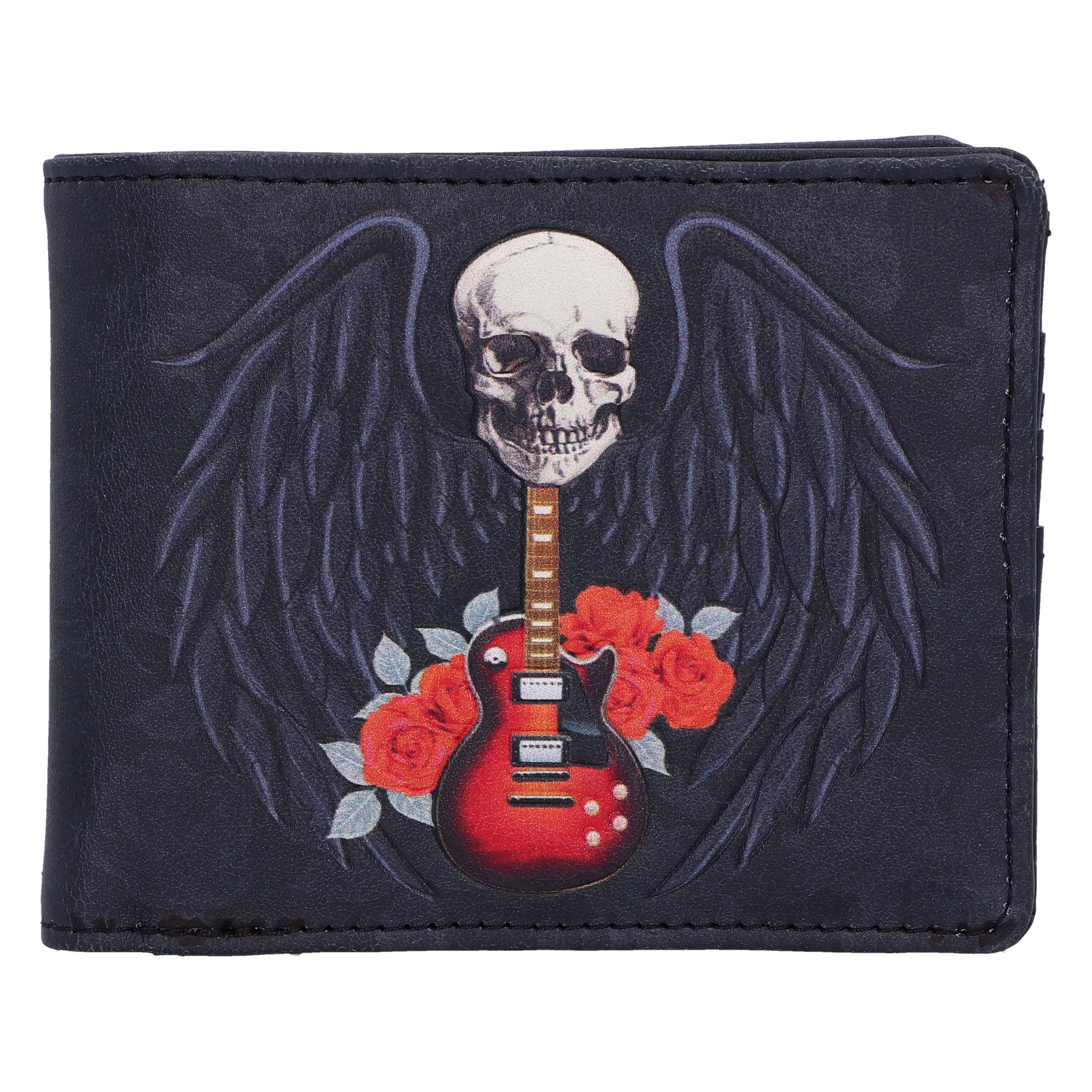 Rock and Roses Gothic Skull Wallet: 2 - Wallets By Gift Moments