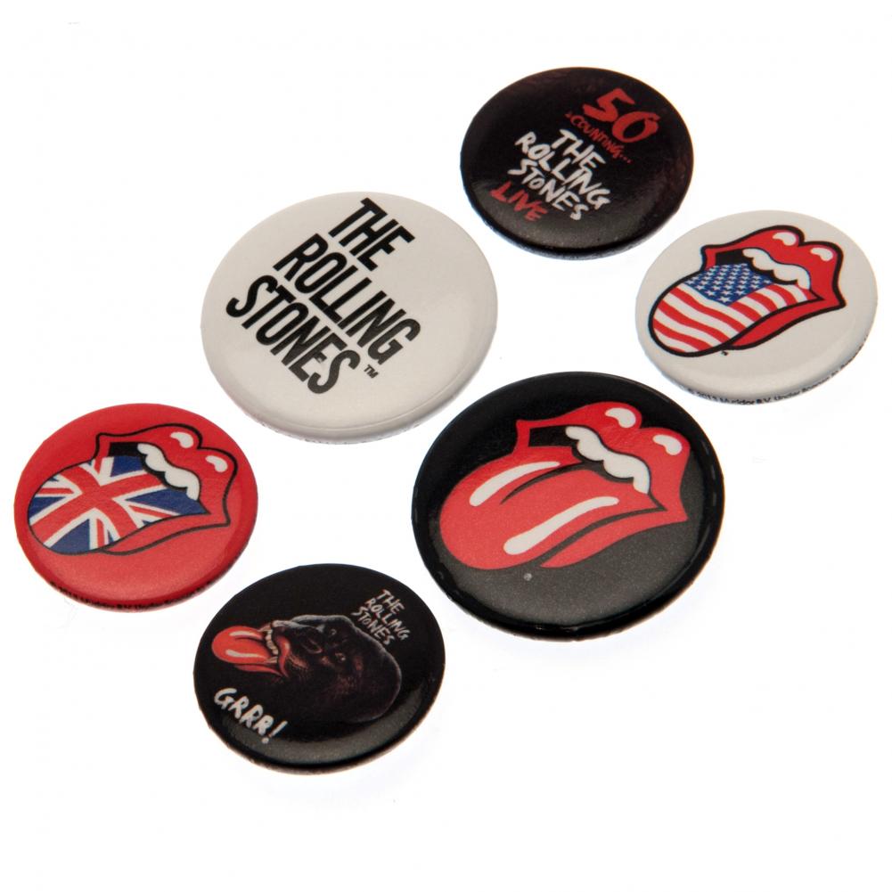 The Rolling Stones Button Badge Set - Shop Badges At Gift Moments - 2