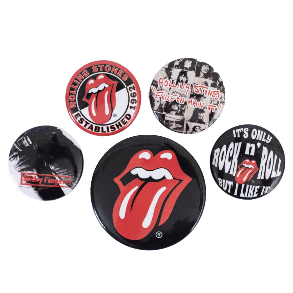 The Rolling Stones Classic Button Badge Set: 1 - Badges By The Rolling Stones