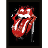 The Rolling Stones Graffiti Lips Picture 16 x 12: 1 - Framed Prints By The Rolling Stones