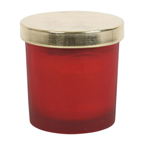 Root Chakra Strawberry Crystal Chip Candle: 4 - Candles By Gift Moments