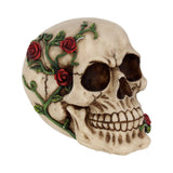Rose From Beyond Gothic Rose Vine Covered Skull Figurine: 2 - Figurines Medium (15-29cm) By NN Designs