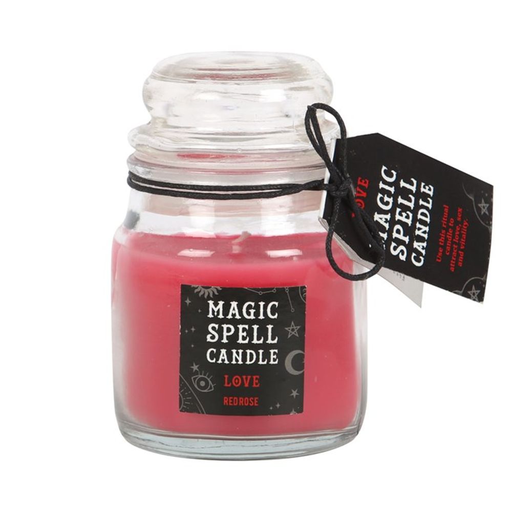 Rose ’Love’ Spell Candle Jar: 2 - Candles By Gift Moments