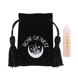 Rose Quartz Moon Phase Crystal Point 5cm: 2 - By Gift Moments