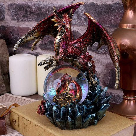 Ruby Oracle Red Dragon Fortune Seer Figurine 18.5cm: 1 - Snow Globes By Gift Moments