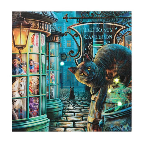 The Rusty Cauldron Light Up Canvas Plaque by Lisa Parker: 2 - Wall Art By Gift Moments