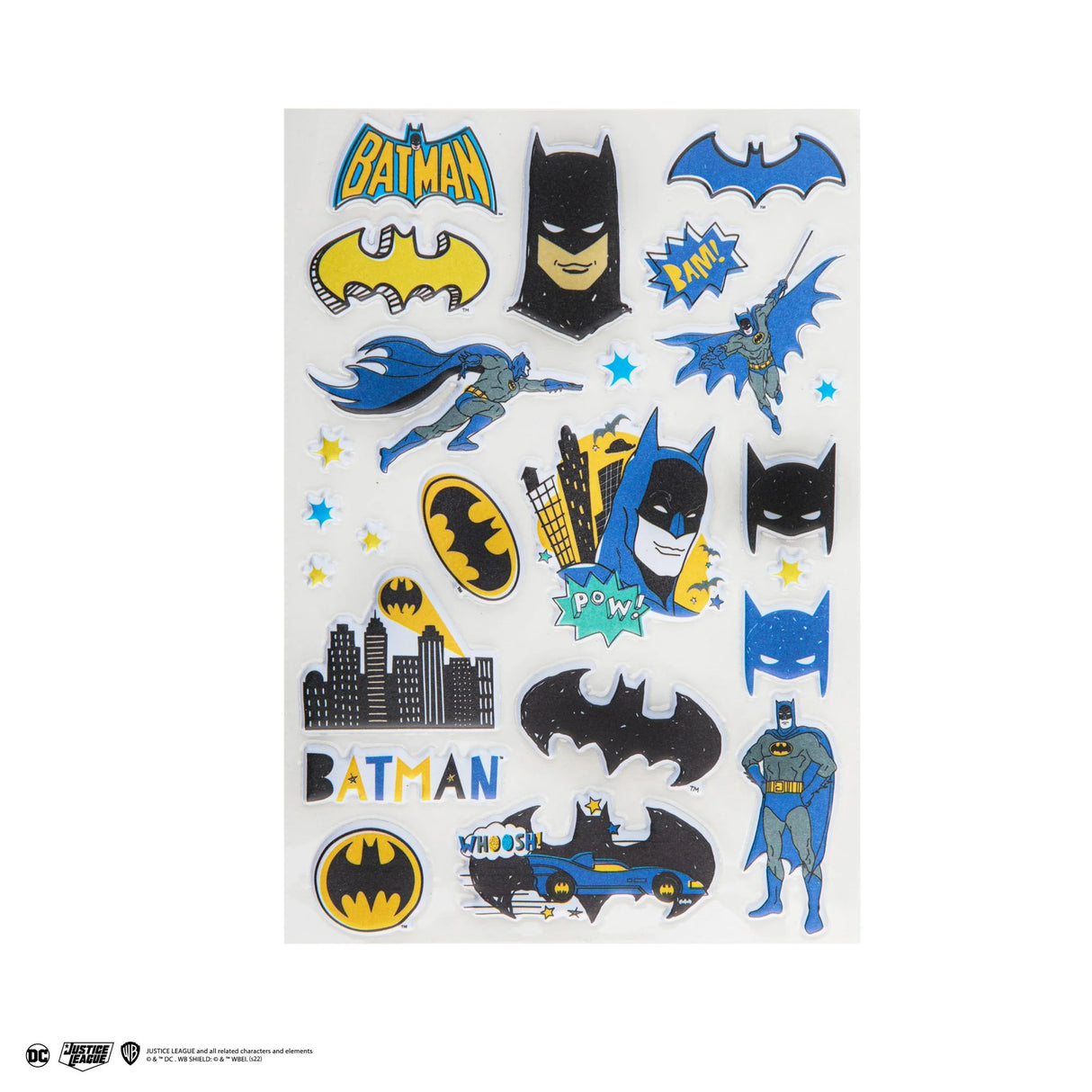 Batman Puffy Foam Sticker Set
