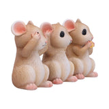 Three Wise Mice 9cm