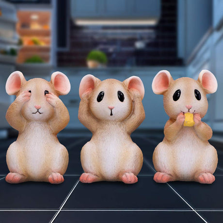 Three Wise Mice 9cm - Shop Figurines Small (Under 15cm) At Gift Moments - 1