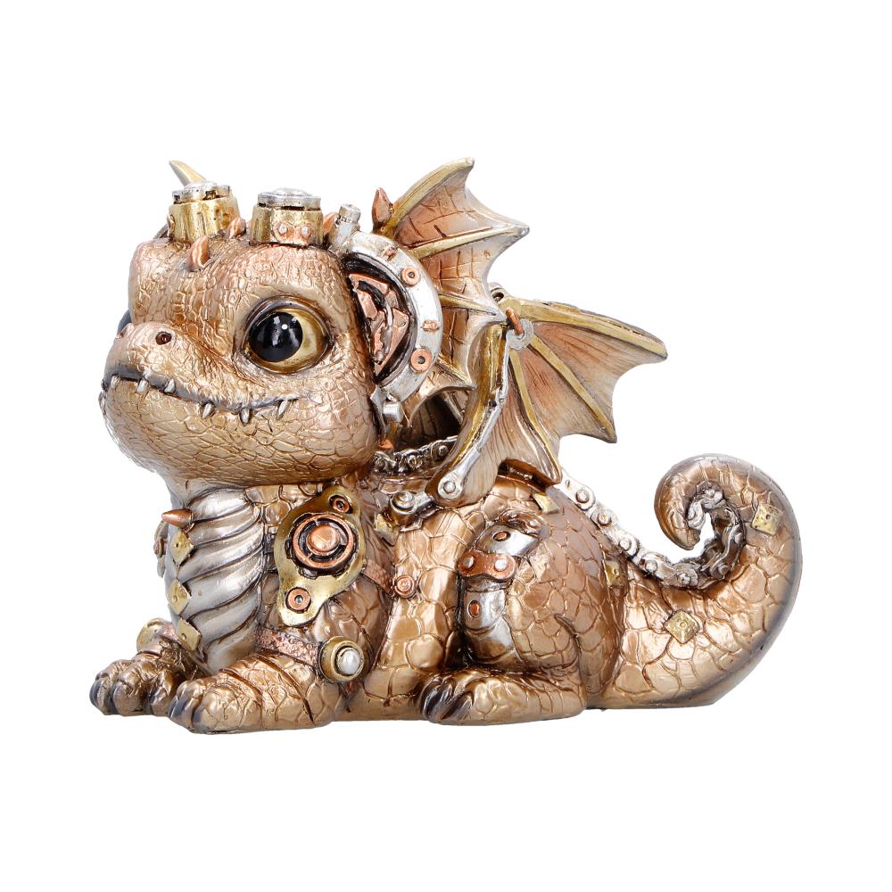 Gearling Gold Steampunk Dragon 15cm - Shop Figurines Medium (15-29cm) At Gift Moments - 3