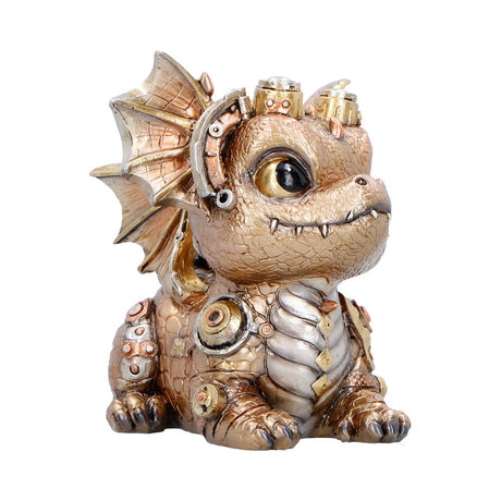 Gearling Gold Steampunk Dragon 15cm - Shop Figurines Medium (15-29cm) At Gift Moments - 4