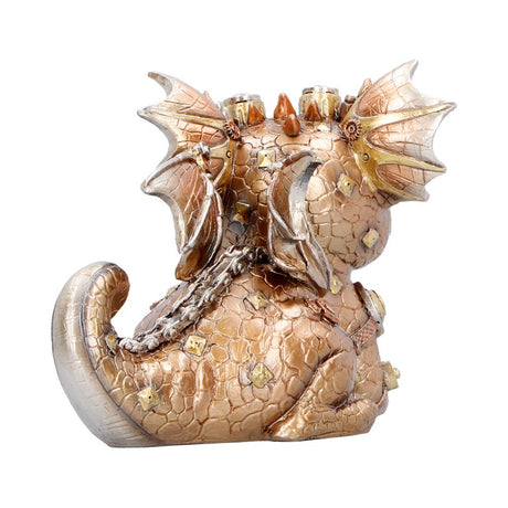 Gearling Gold Steampunk Dragon 15cm - Shop Figurines Medium (15-29cm) At Gift Moments - 5