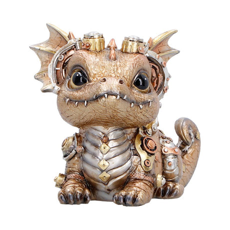 Gearling Gold Steampunk Dragon 15cm - Shop Figurines Medium (15-29cm) At Gift Moments - 2