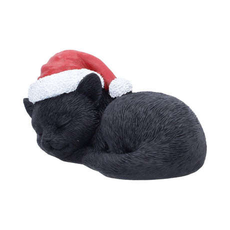 Sleeping Black Cat in Santa Hat 9.5cm - Shop Figurines Medium (15-29cm) At Gift Moments - 3