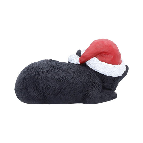 Sleeping Black Cat in Santa Hat 9.5cm - Shop Figurines Medium (15-29cm) At Gift Moments - 4