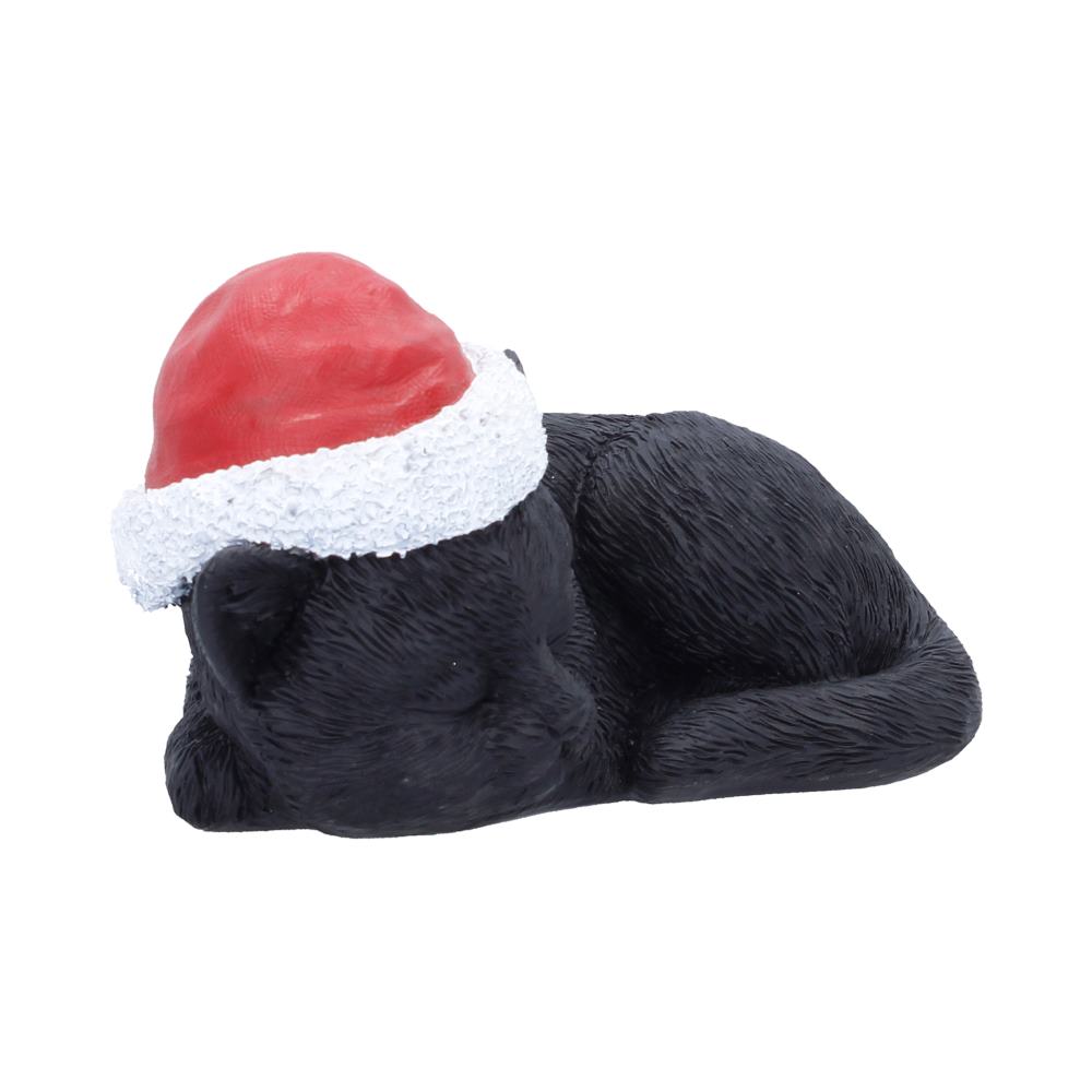 Sleeping Black Cat in Santa Hat 9.5cm - Shop Figurines Medium (15-29cm) At Gift Moments - 5