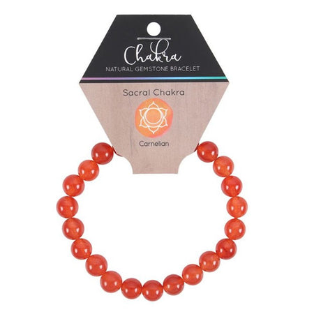 Sacral Chakra Carnelian Gemstone Bracelet: 2 - Bracelets By Gift Moments