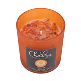 Sacral Chakra Orange Crystal Chip Candle: 1 - Candles By Gift Moments