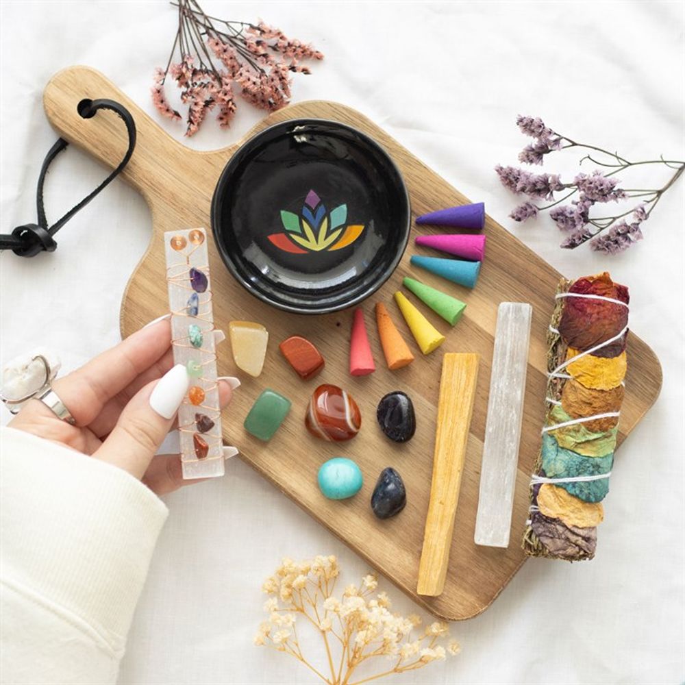 Sacred Chakra Deluxe Healing and Wellness Kit: 6 - Incense Holders By Gift Moments