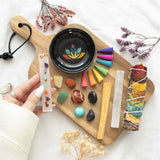 Sacred Chakra Deluxe Healing and Wellness Kit: 6 - Incense Holders By Gift Moments
