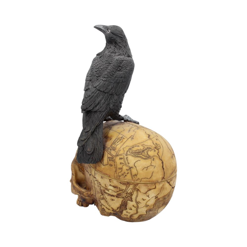 Salems Familiar Box Gothic Raven Skull Witch Pentagram Trinket Box: 5 - Boxes By Lisa Parker